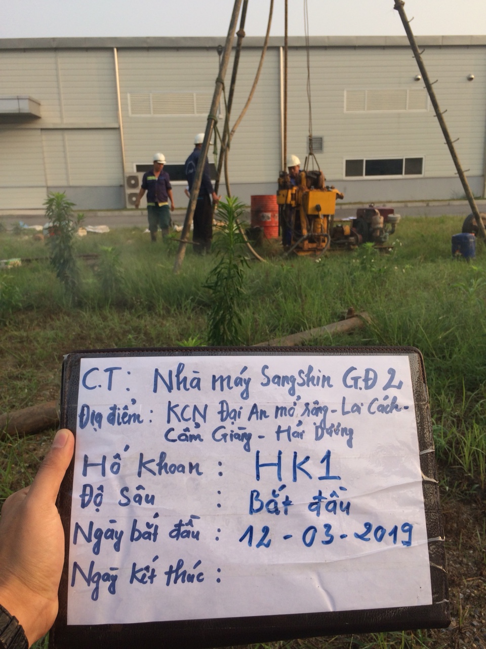 Khảo sát địa chất tại Hải Dương